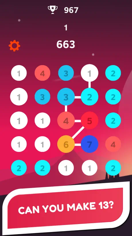 One Line Number - Chain Puzzle