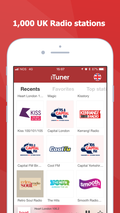 iTuner Radio :  The best radios stations on your iPod, iPhone and iPad. Screenshot 1