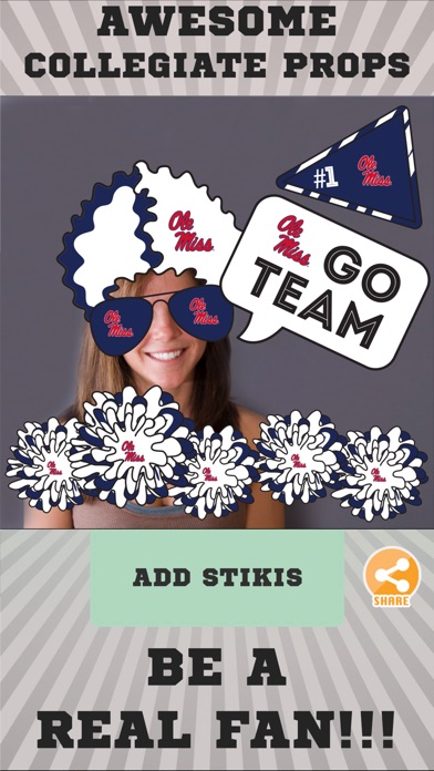Ole Miss Rebels Selfie Stickers screenshot 2