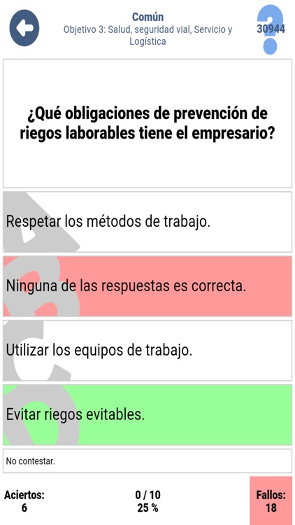 Examen CAP Viajeros España DGT