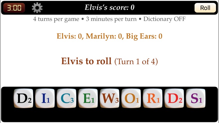 DICEWORDS - the word game in your pocket screenshot-0