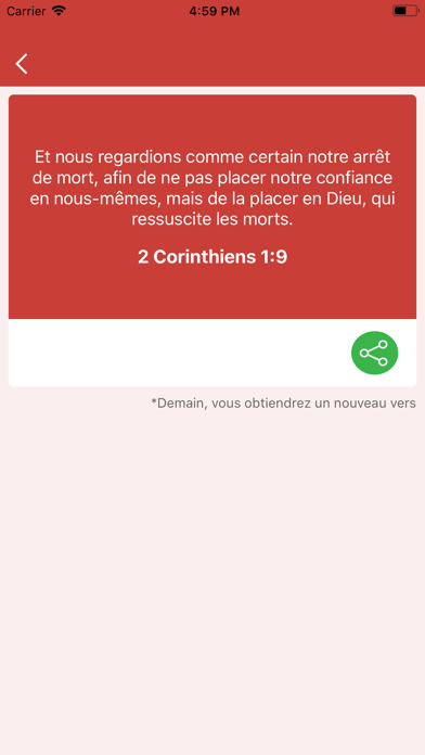 Screenshot #2 pour Versets de la Bible Confiance