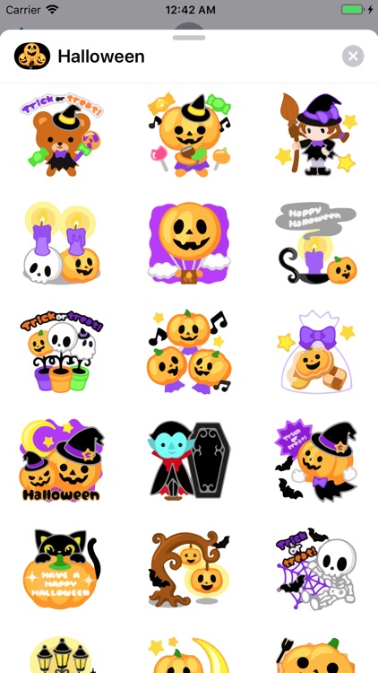 Hollow Halloween Emoji Sticker