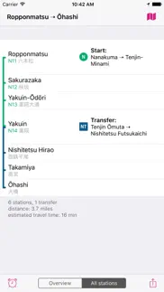 fukuoka rail map lite iphone screenshot 4