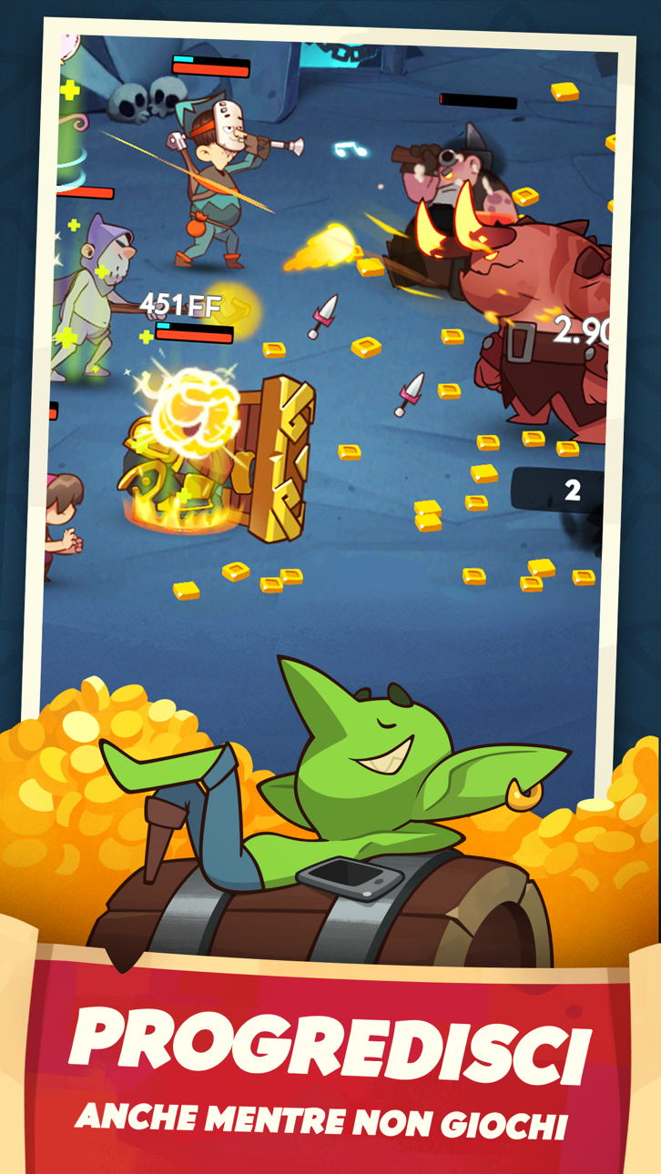 Almost a Hero - Idle Adventure iOS Mod IPA screenshot 4 - iOS game interface