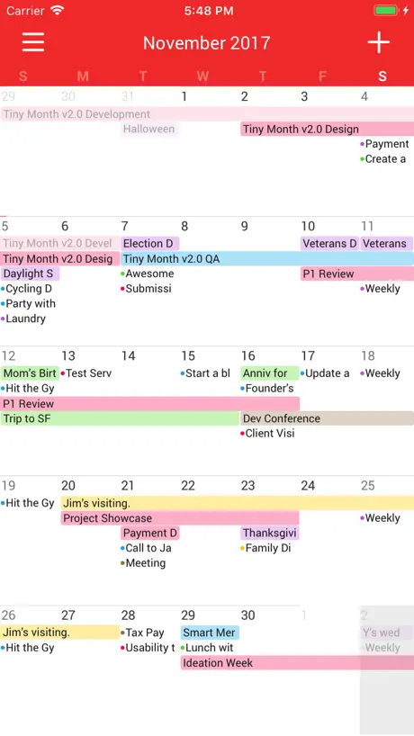 Tiny Month - Easy Calendar