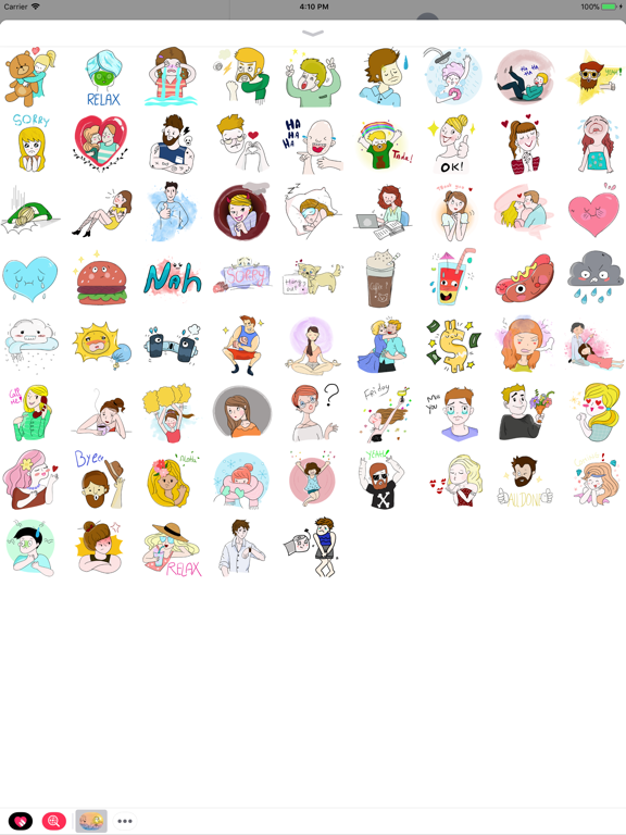 Couple Stickers For Imessage iPad screenshot 4 - Utilities app