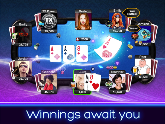 TX Poker - Texas Holdem Online iPad app afbeelding 2