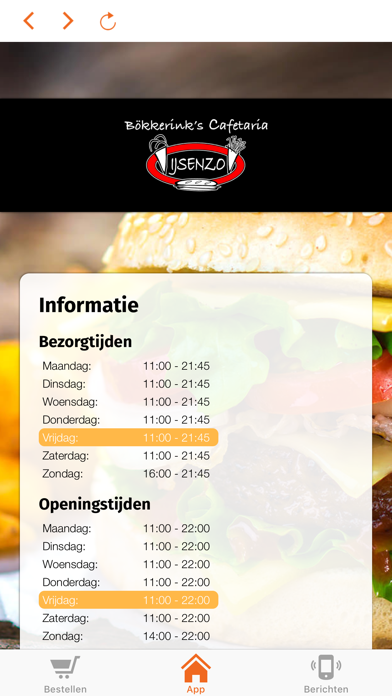 Bökkerink's cafetaria-ijsenzo screenshot 3