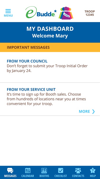 eBudde™ Troop App