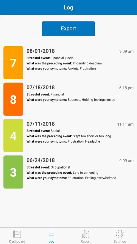 Stress Log