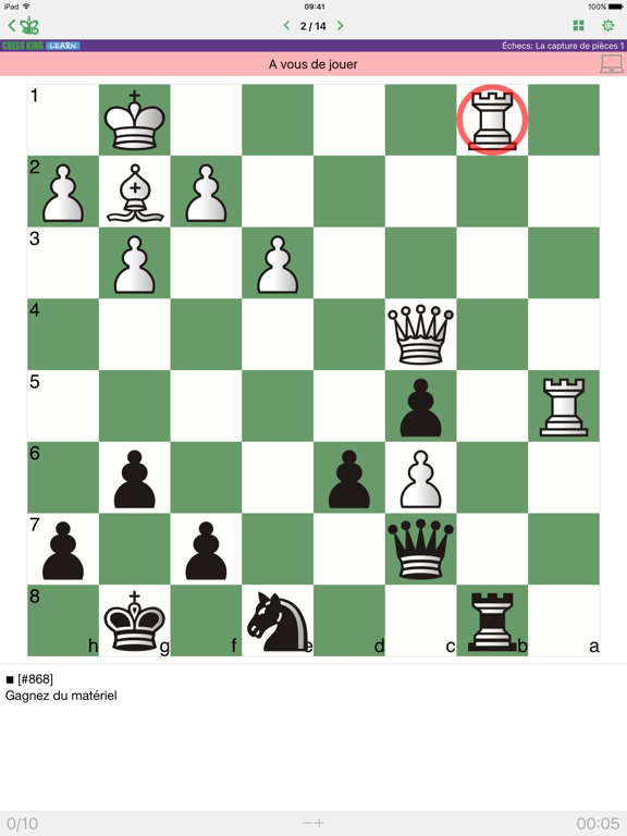 Screenshot #5 pour Échecs: La capture de pièces 1