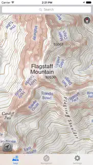 wasatch backcountry skiing map iphone screenshot 2