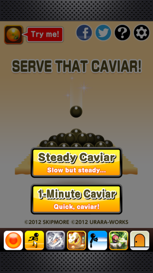 #3. Serve that Caviar! (iOS) Podle: Masakazu Yonehara