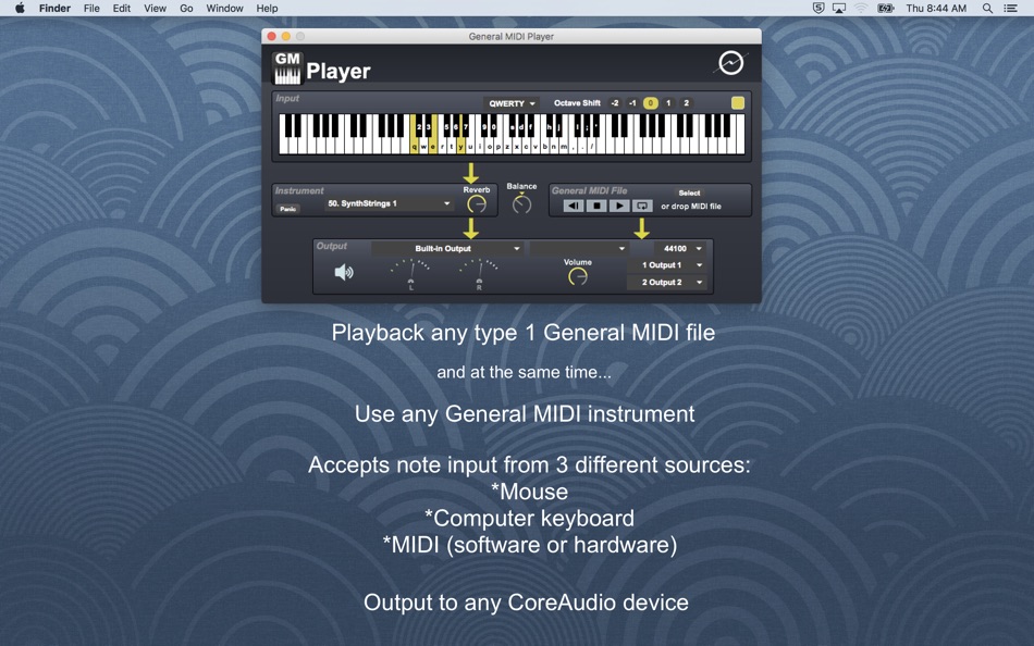 #1. General MIDI Player (macOS) 由: Defective Records Software