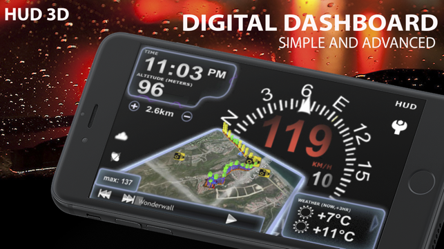 ‎aSmart HUD 3D +SpeedCams Screenshot