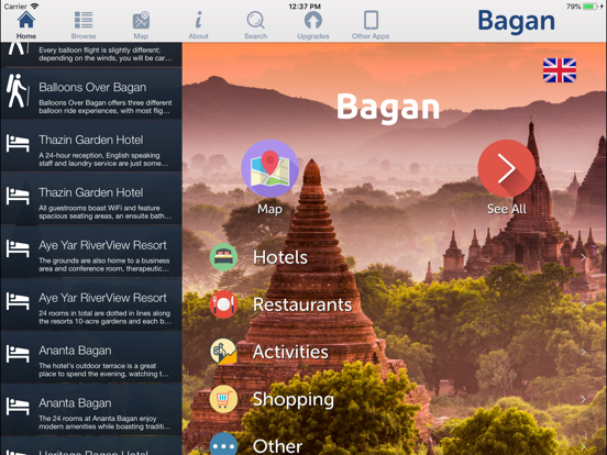 Bagan Travel Expert Guide iPad screenshot 5 - Travel app