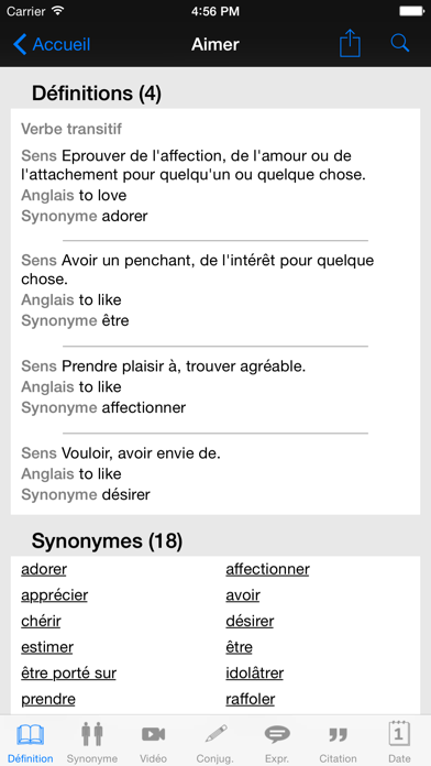 Screenshot #3 pour Dictionnaire Linternaute