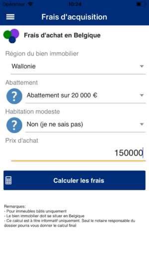 Frais de notaire Belgique(圖2)-速報App