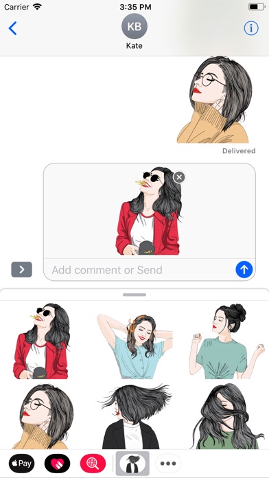 download 微風文青少女貼圖 apps 1