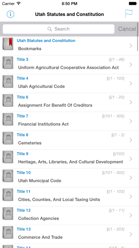#1. UT Code, Utah Laws and Titles (iOS) 게시자: Nirmala T V