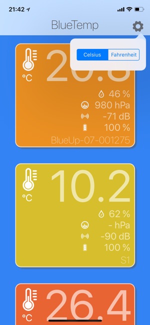 BlueTemp - Sensor Dashboard(圖2)-速報App