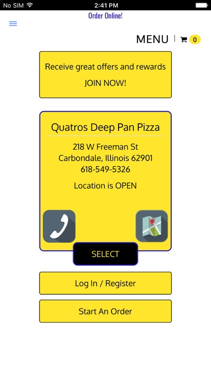 Quatro's Deep Pan Pizza