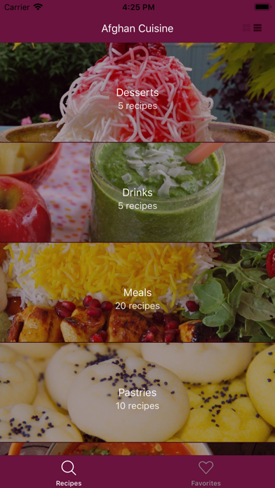Screenshot #1 pour Afghan Cuisine