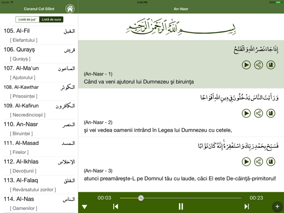 Screenshot #5 pour Coranul în Română