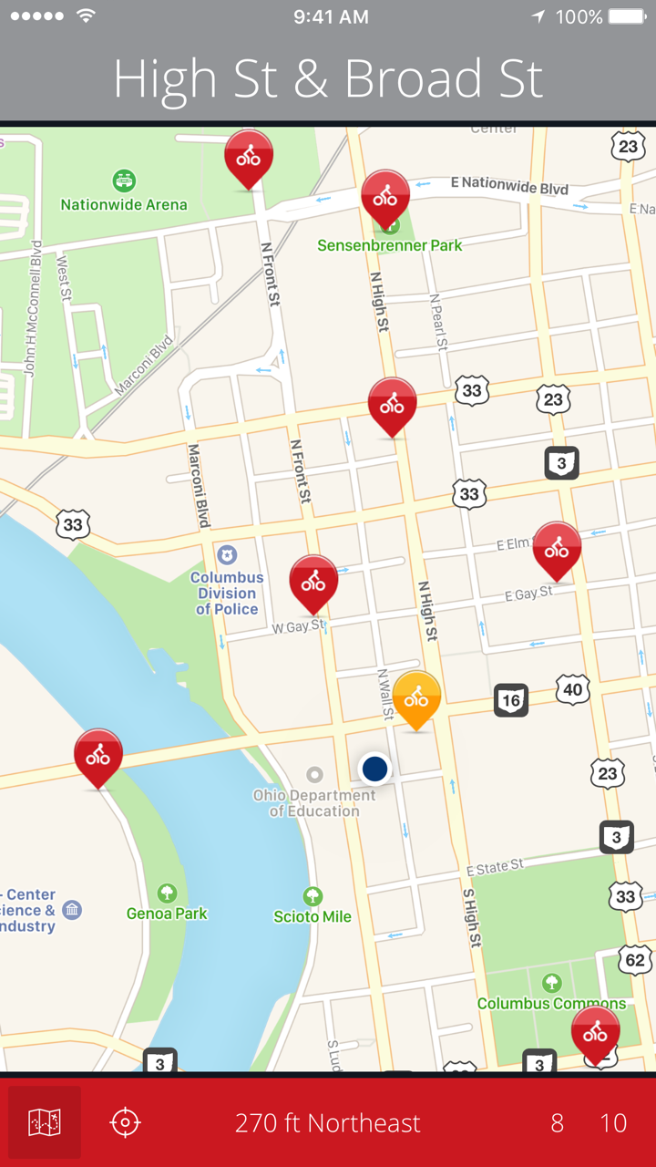 Columbus Bikes — A One-Tap CoGo Bike Share App screenshot 4
