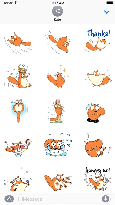 Cute Flying Squirrel Sticker screenshot 2