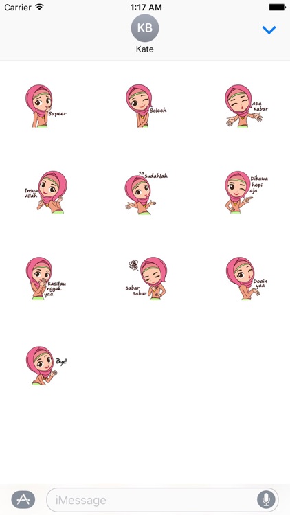 Adorable Hijab Girl Sticker