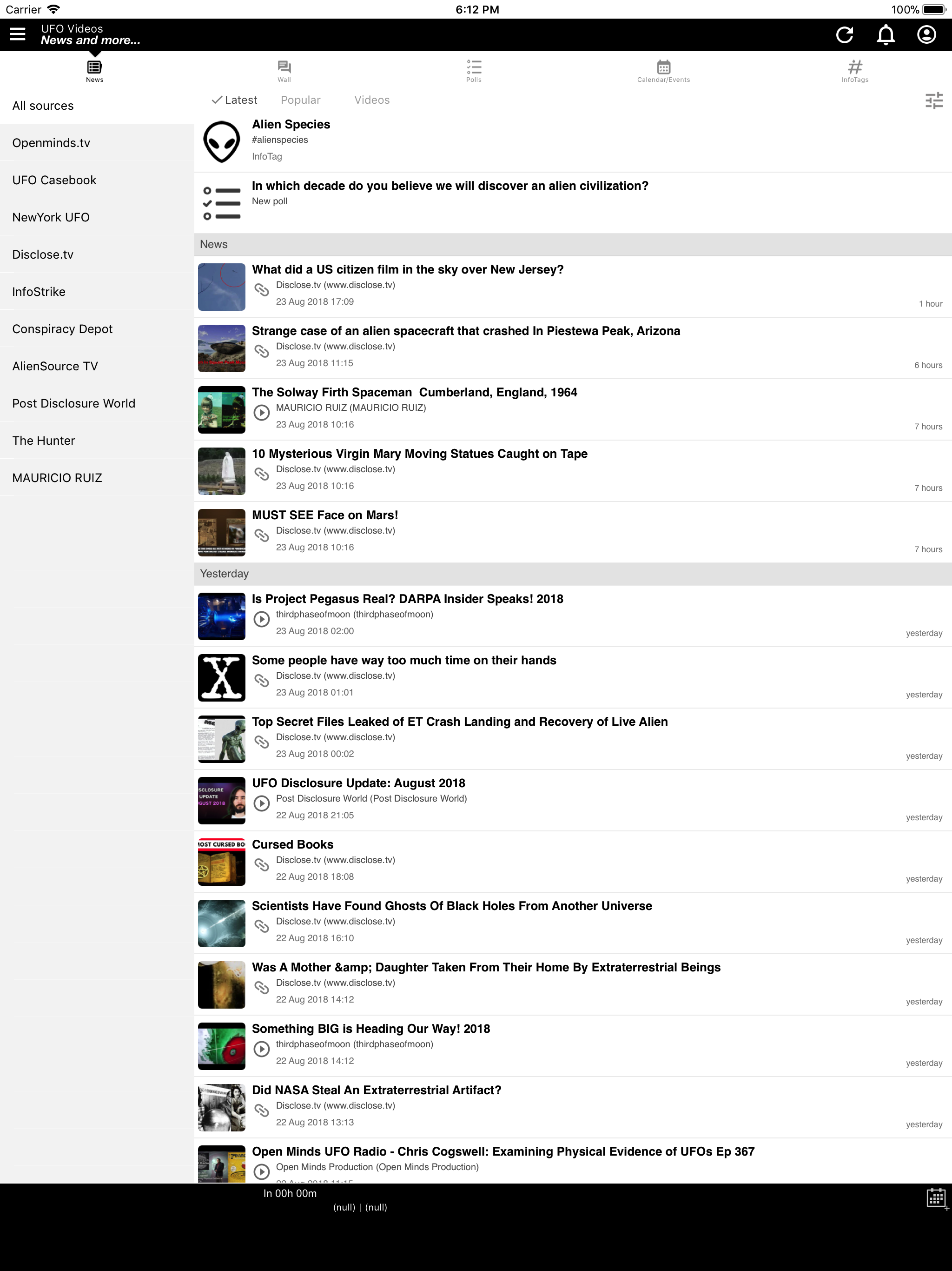 UFO Videos, News & more...