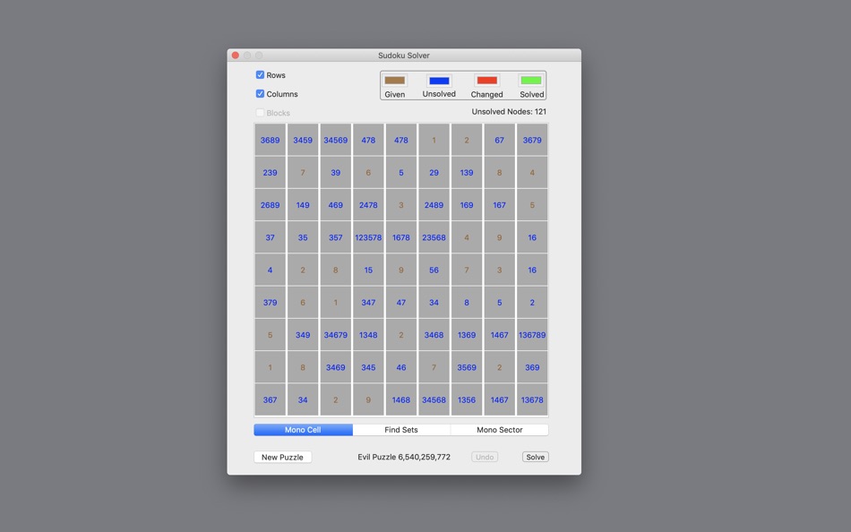 #1. Sudoku Solver (macOS) Podle: Matthew Homer
