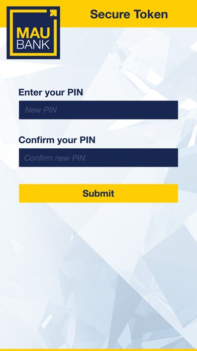 MauBank Secure Token Screenshot