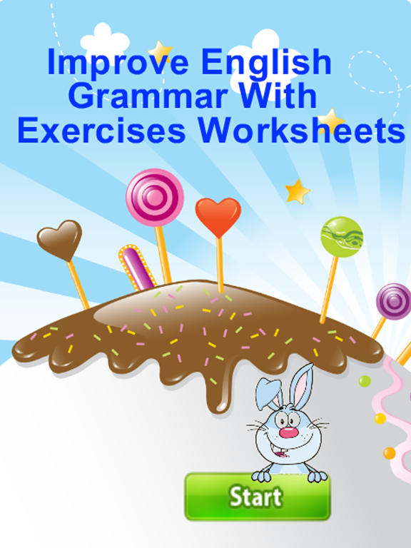 Improve English Grammar With Exercises Worksheets iPad screenshot