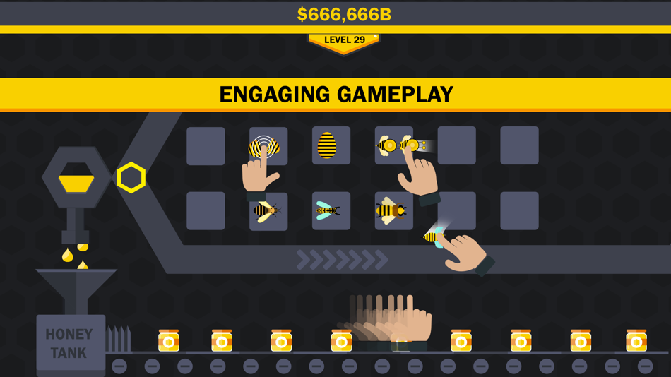 #1. Hive Factory : Merge Honey Bee (iOS) 由: Hirakumar Patel