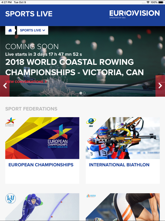 Screenshot #5 pour EUROVISION Sports Live