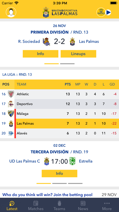 U.D. Las Palmas Screenshot