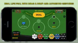blackjack 21 pro multi-hand iphone screenshot 2