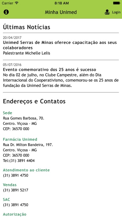 Minha Unimed Serras de Minas