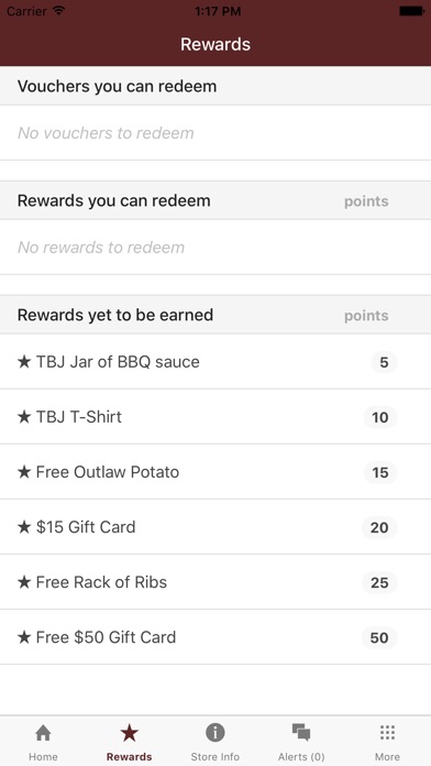 Texas Bar-B-Q Joint Rewards screenshot 2