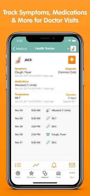 baby tracker app apple watch