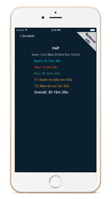 Screenshot #3 pour SBR Triathlon Calculator