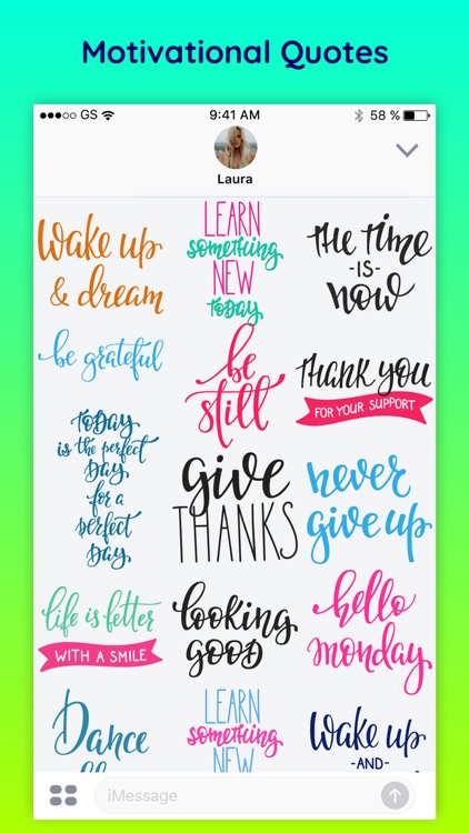 Motive - Inspirational Quotes & Text Chat Stickers screenshot-3