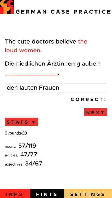 German Case Practice screenshot 2