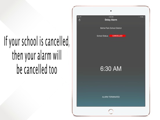 Delay Alarm iPad screenshot 5 - Utilities app