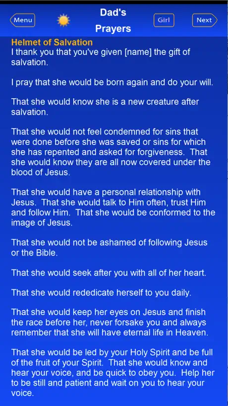Dad's Prayers