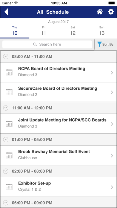 NCPA Mobile Event App screenshot 4