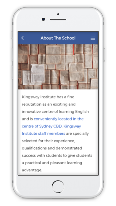 Kingsway Institute screenshot 2